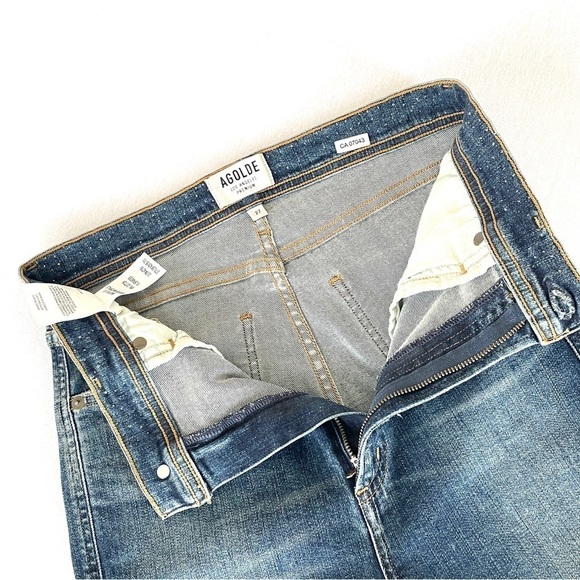 Agolde Roxanne High Rise Studded Skinny Jeans - Picture 9 of 9